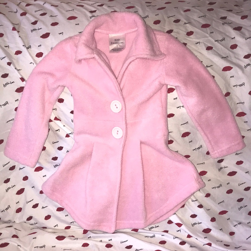 Kid Fashion size 2 soft pink jacket 💕